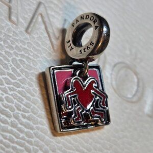 Keith Haring-Inspired By His Graphic Art Work, Design Sterling Silver